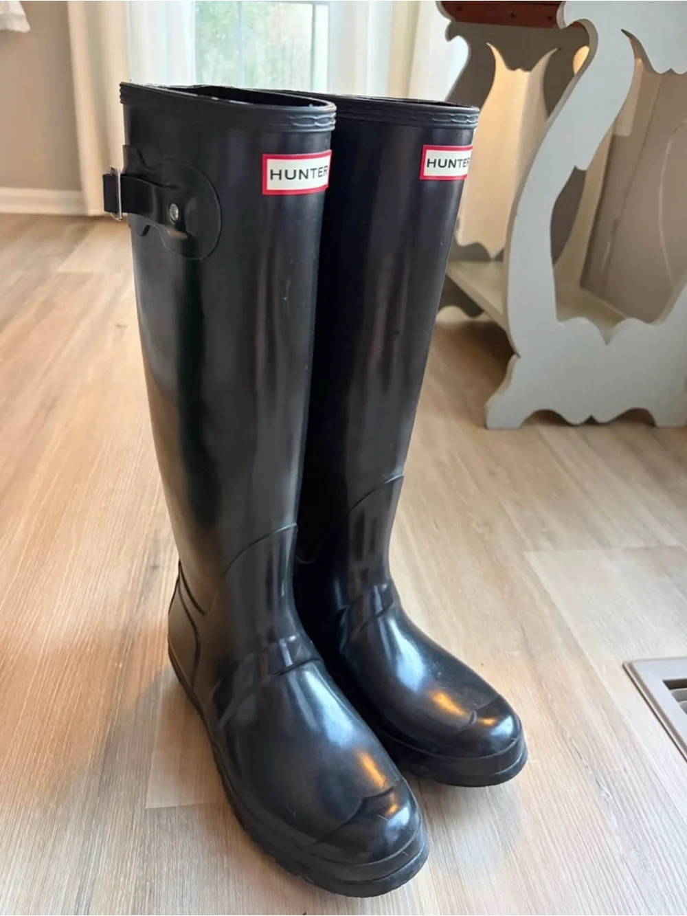 Hunter Gloss Black Short Rain Boot